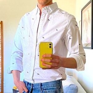 J Crew Oxford with Shark Detail